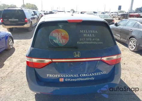 2013 Honda Odyssey Touring/Touring Elite from USA, damaged, VIN 5FNRL5H99DB051745